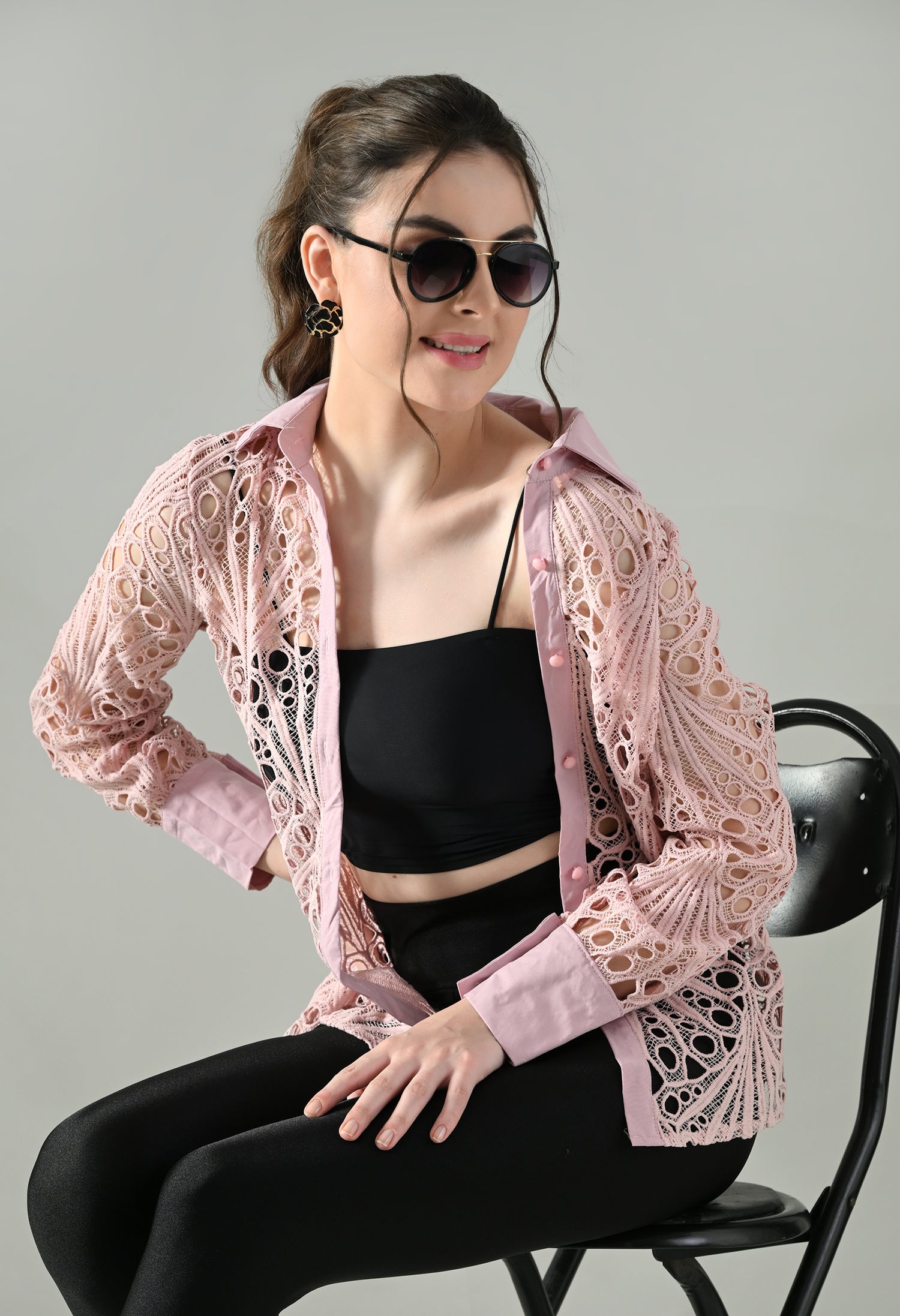 Lace Sheer Shirt