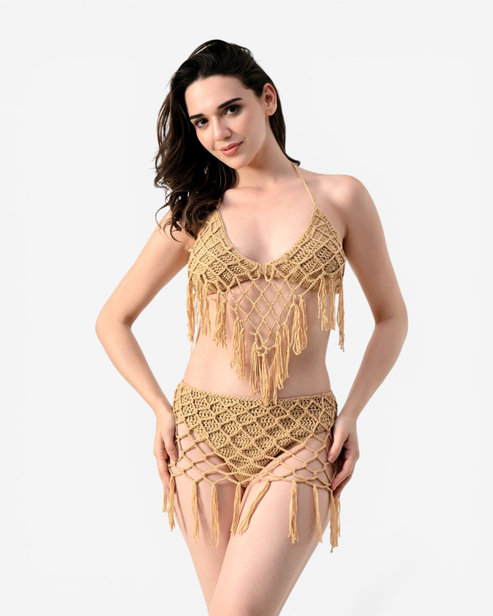 Crochet Fringe bikini Set