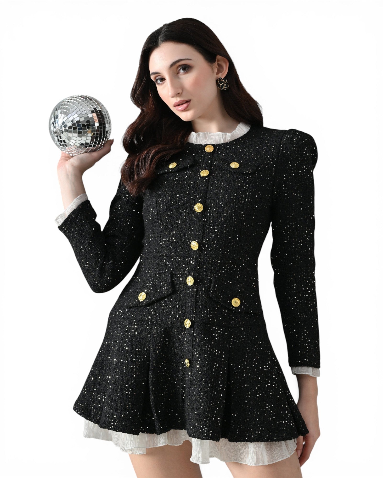 Opaline Tweed Dress – ANNY