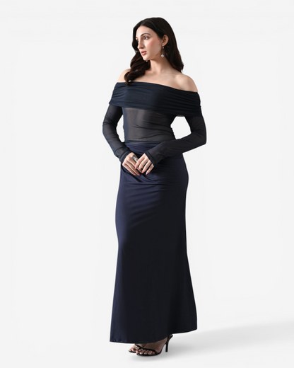 Luna Mesh Maxi Dress