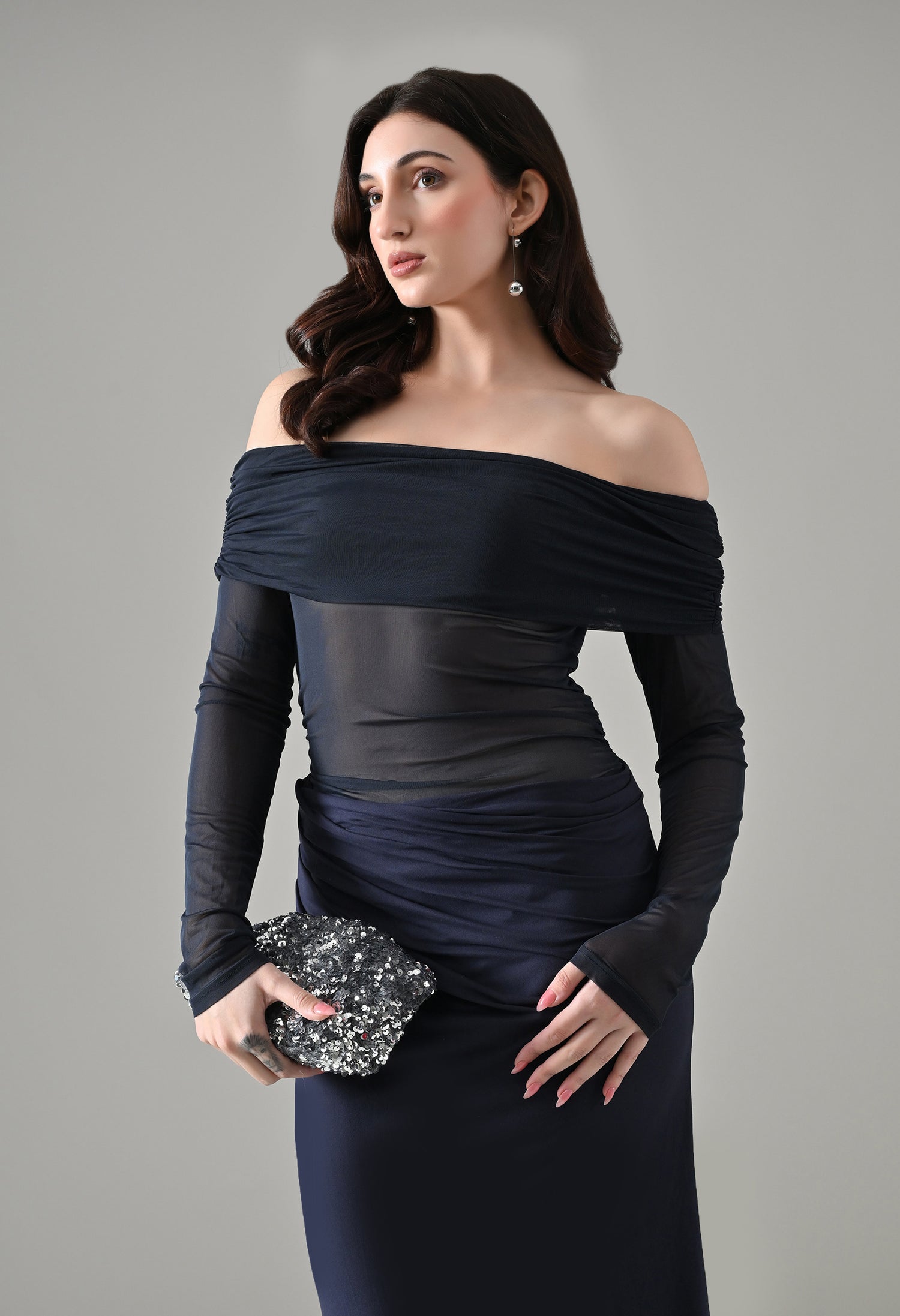 Luna Mesh Maxi Dress