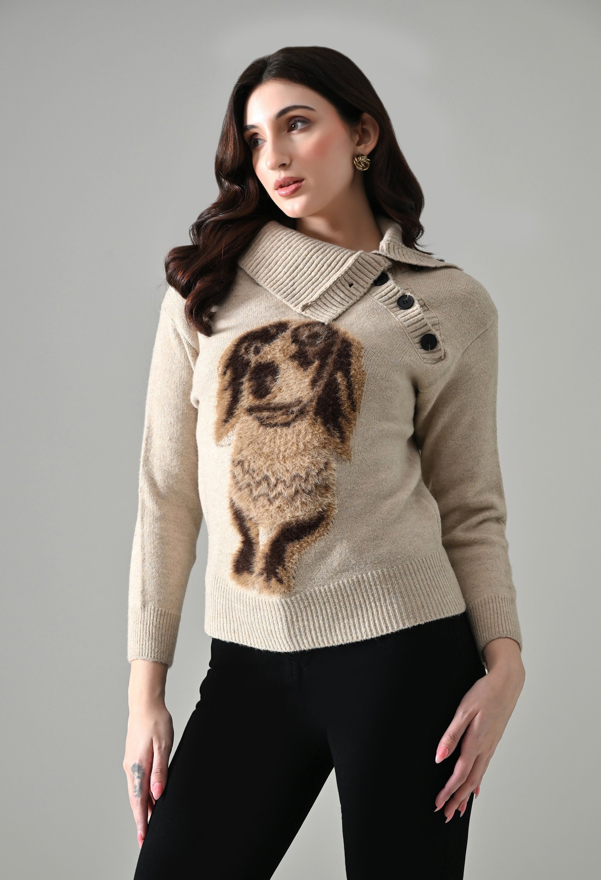 Playful Critter Sweater