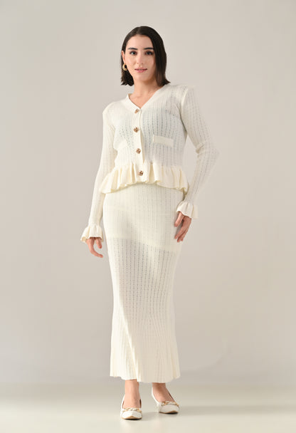 Ruffle Grace Knit Co-ord Set