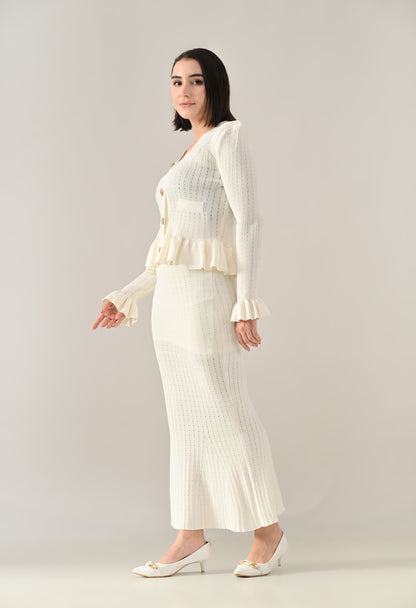 Ruffle Grace Knit Co-ord Set