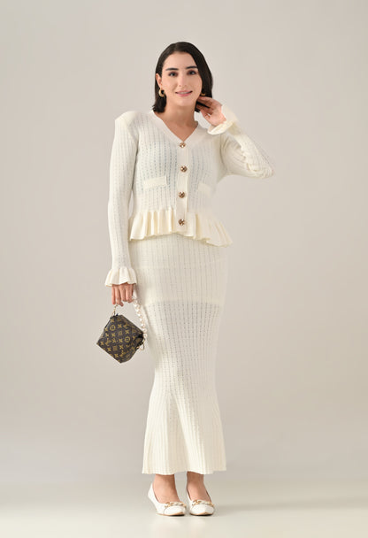 Ruffle Grace Knit Co-ord Set