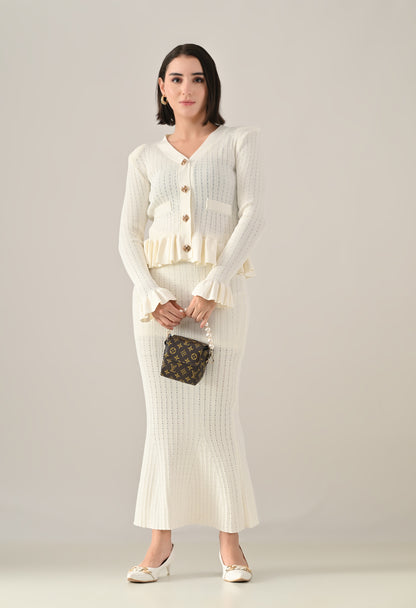 Ruffle Grace Knit Co-ord Set