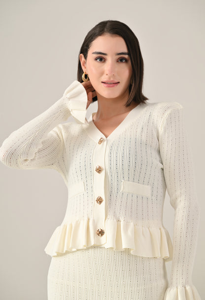 Ruffle Grace Knit Co-ord Set