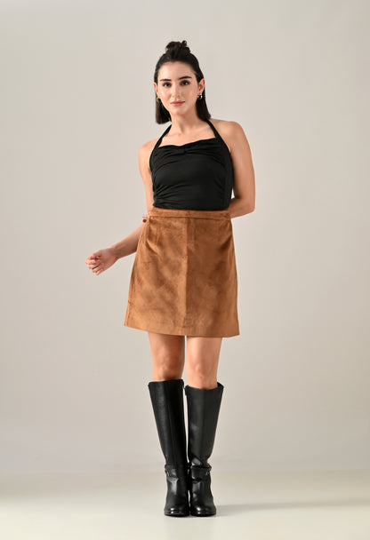 Salnor Suede Mini skirt