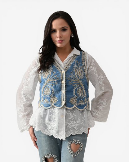 Bluebell Shirt Vest Set