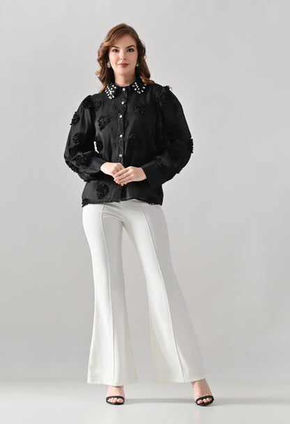 Pearl Embellished Shirt