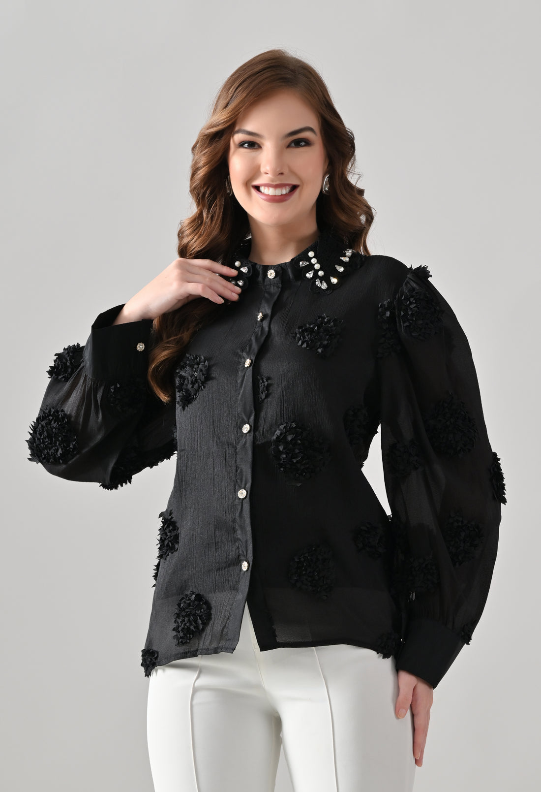 Pearl Embellished Shirt