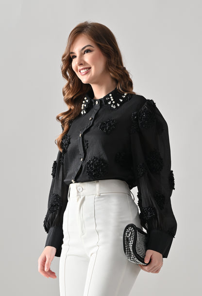 Pearl Embellished Shirt