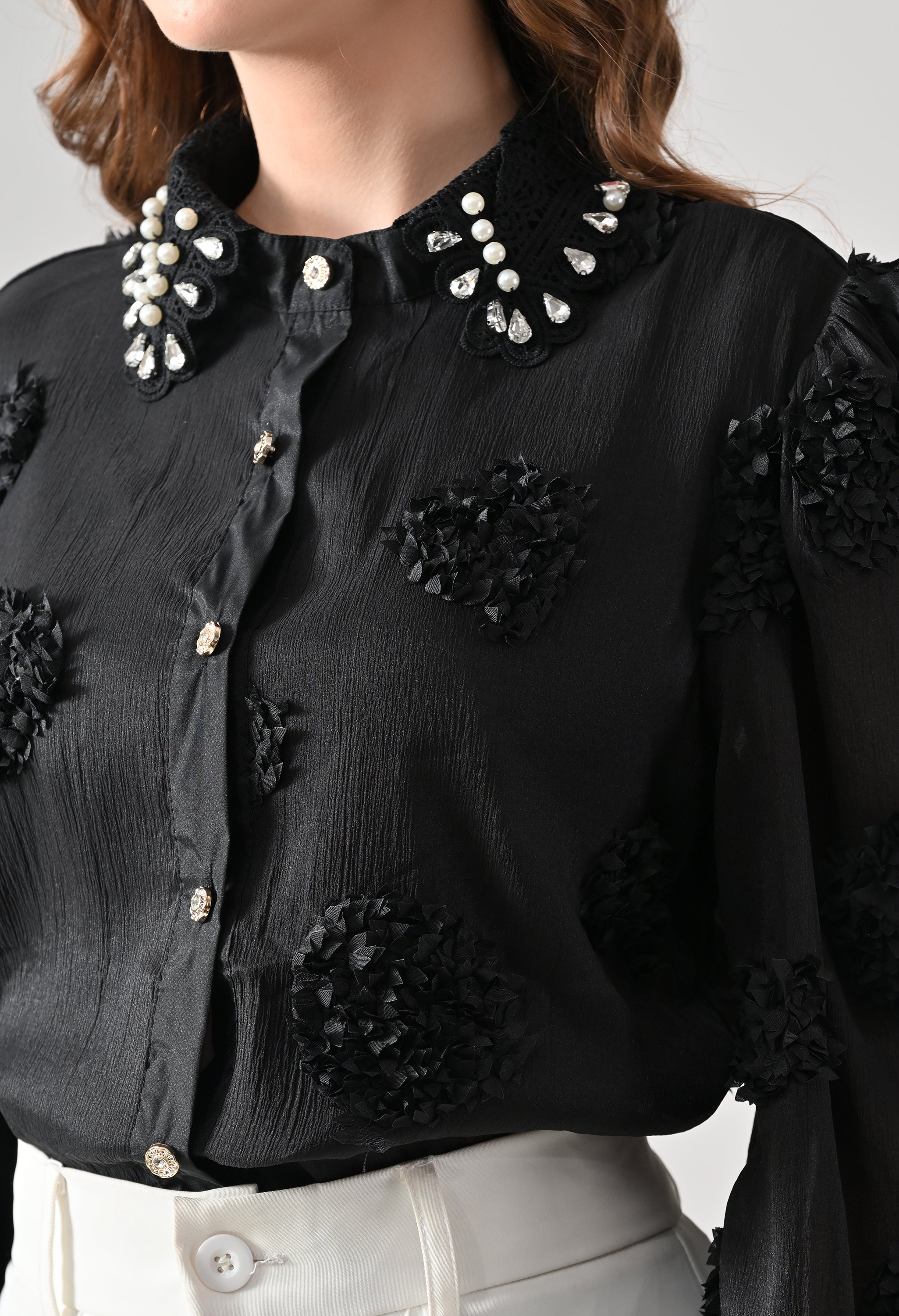 Pearl Embellished Shirt