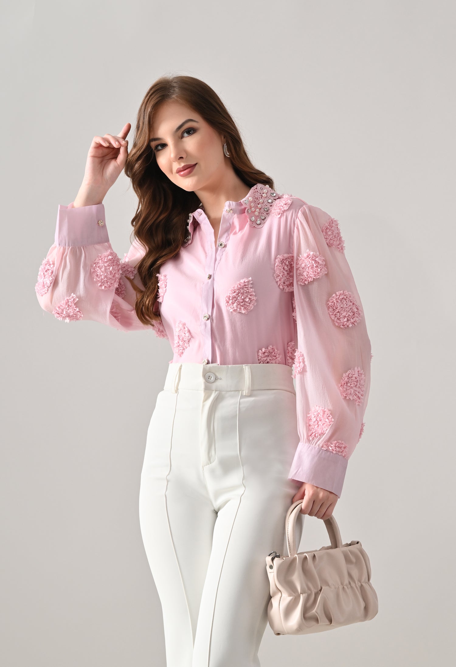 Pearl Embellished Shirt