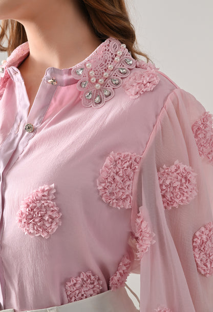 Pearl Embellished Shirt