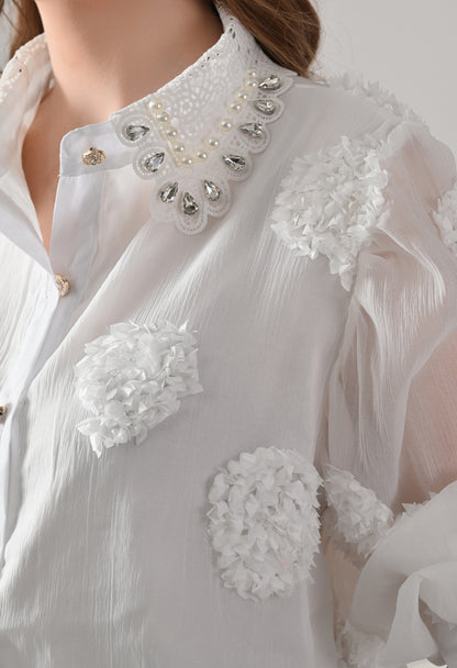 Pearl Embellished Shirt