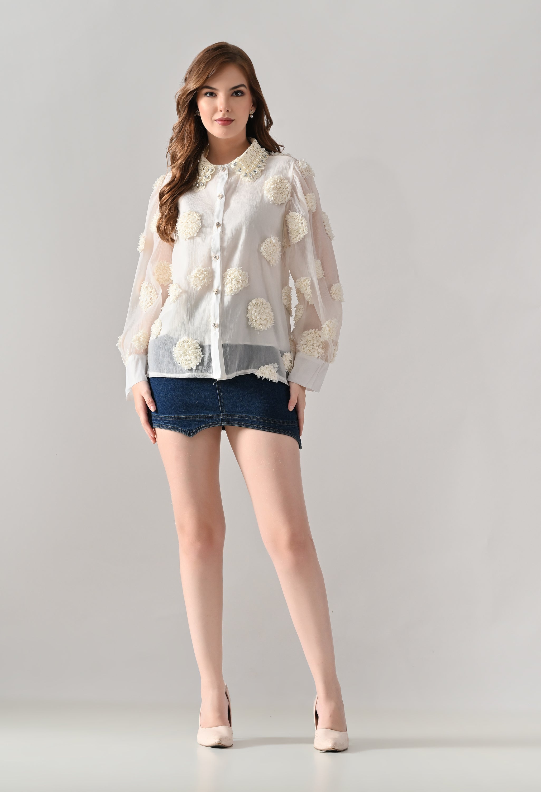 Pearl Embellished Shirt