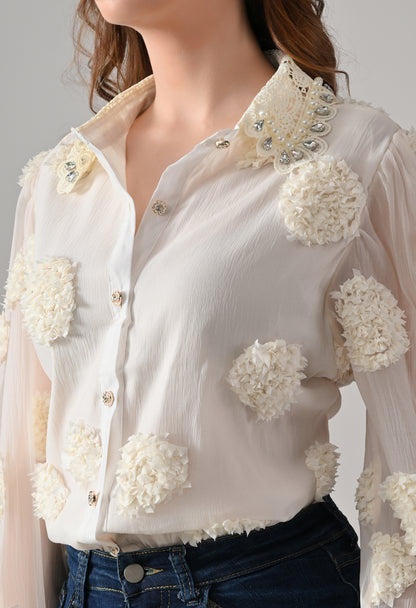 Pearl Embellished Shirt