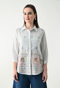 Statement Embroidery Shirt