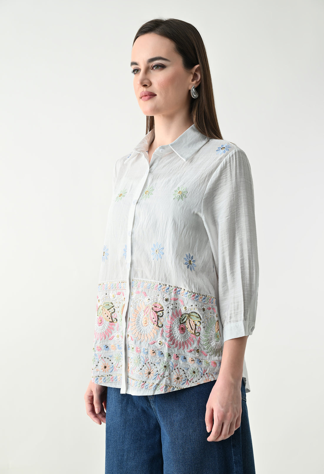 Statement Embroidery Shirt