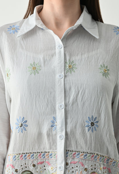 Statement Embroidery Shirt
