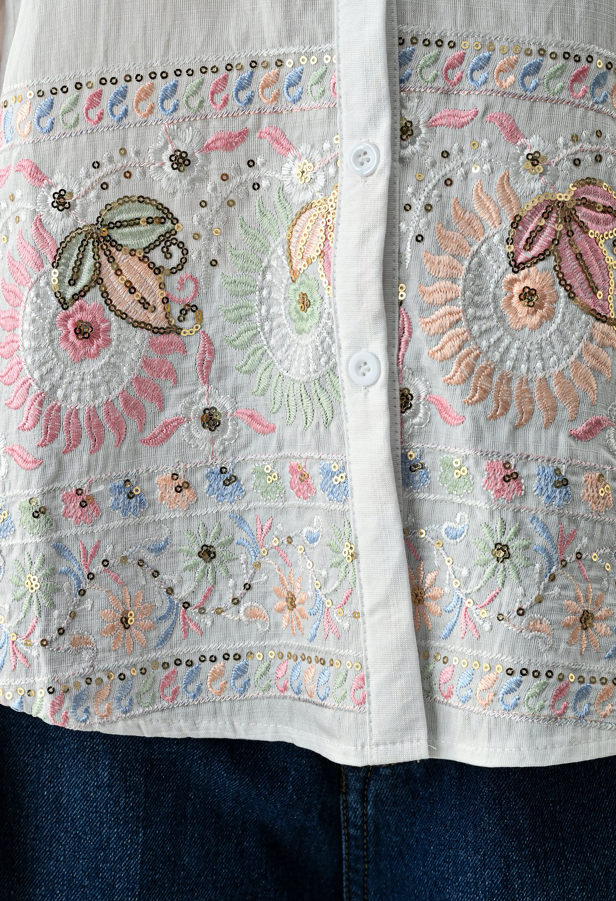 Statement Embroidery Shirt