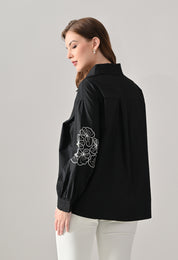 Blush Bloom Embroidered Shirt