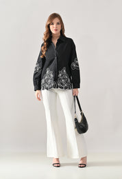 Blush Bloom Embroidered Shirt
