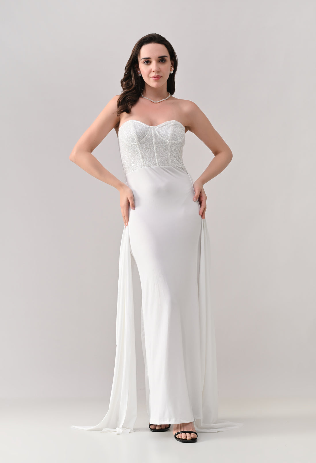 Sweetheart Neck Maxi Dress