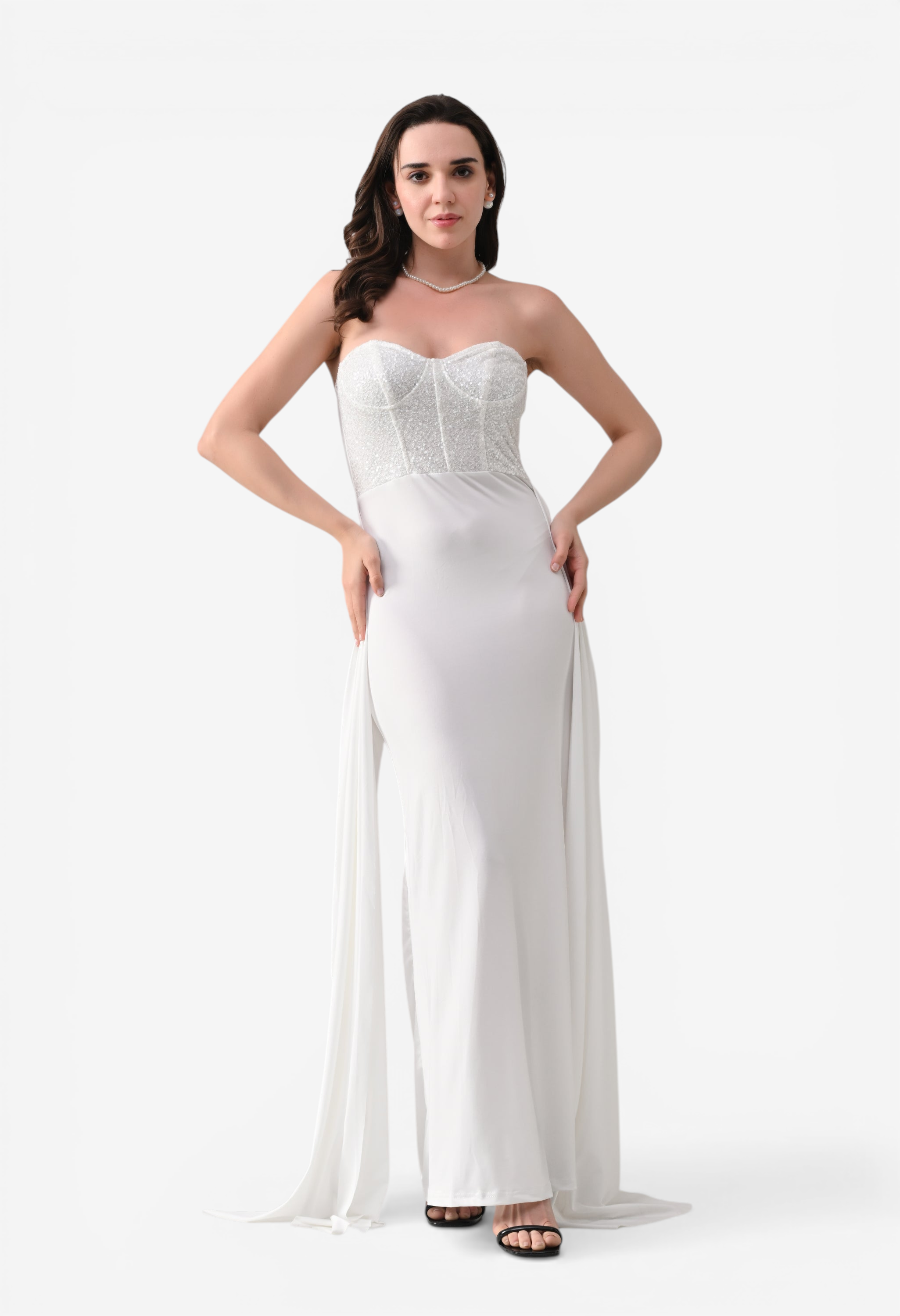 Sweetheart Neck Maxi Dress