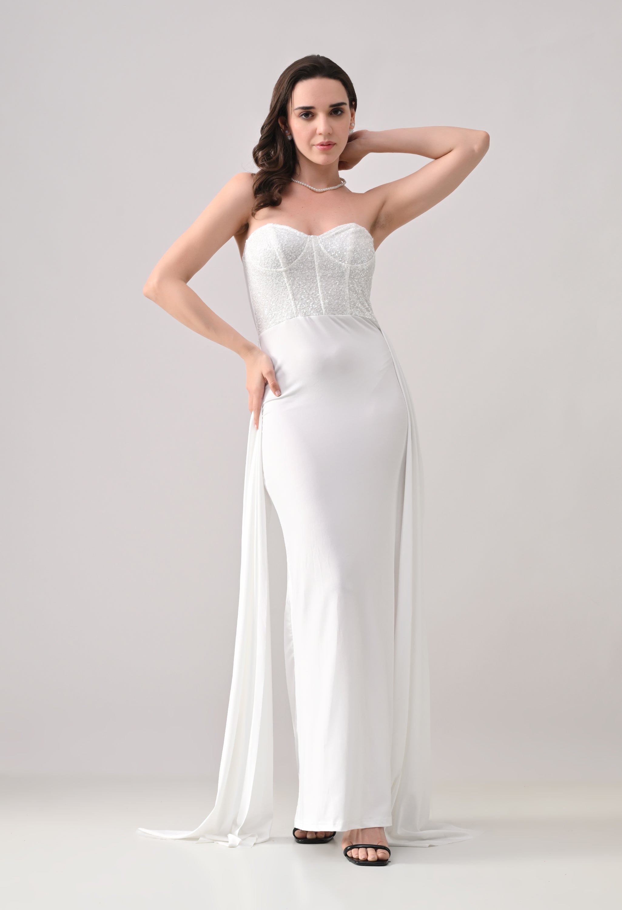 Sweetheart Neck Maxi Dress