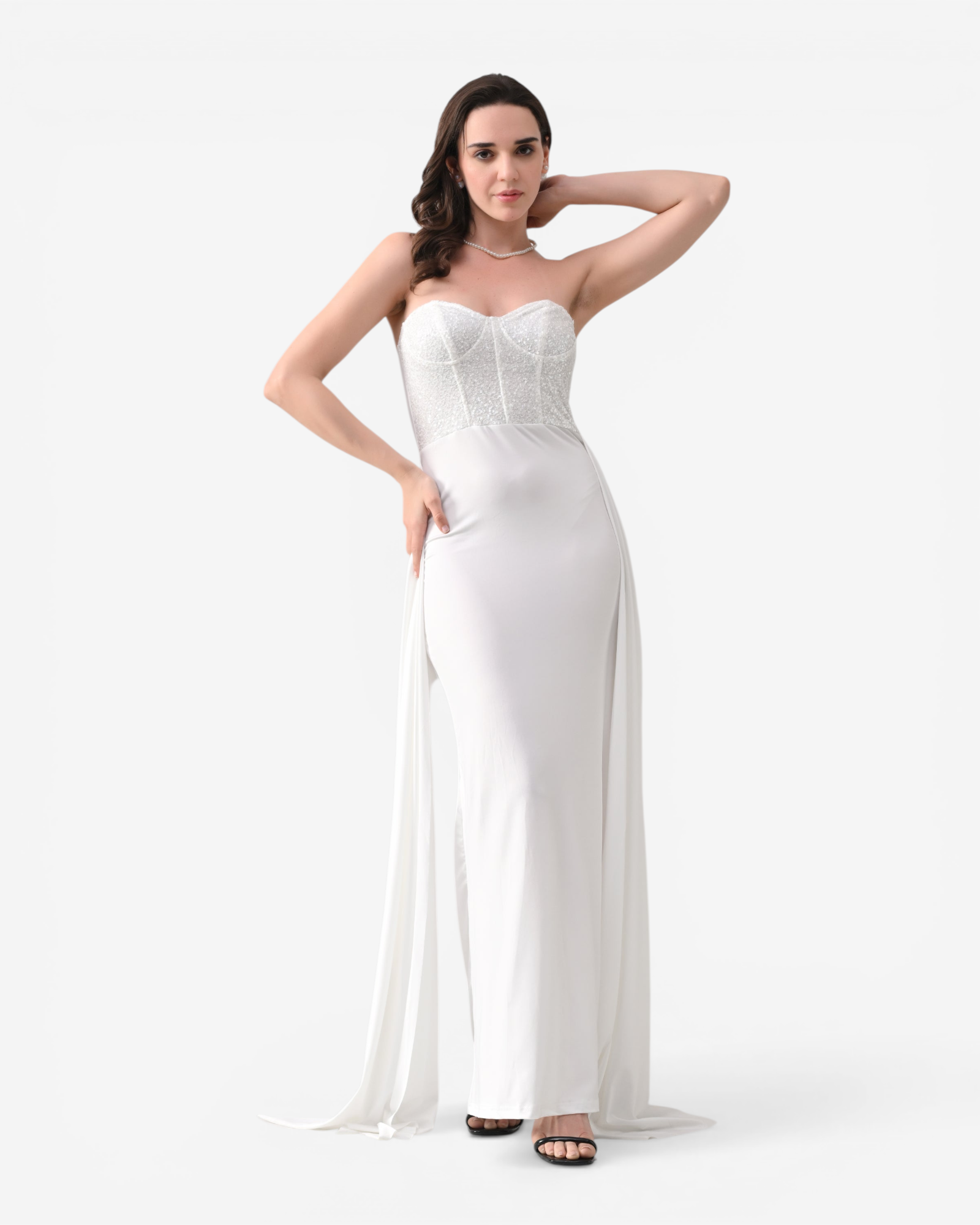 Sweetheart Neck Maxi Dress