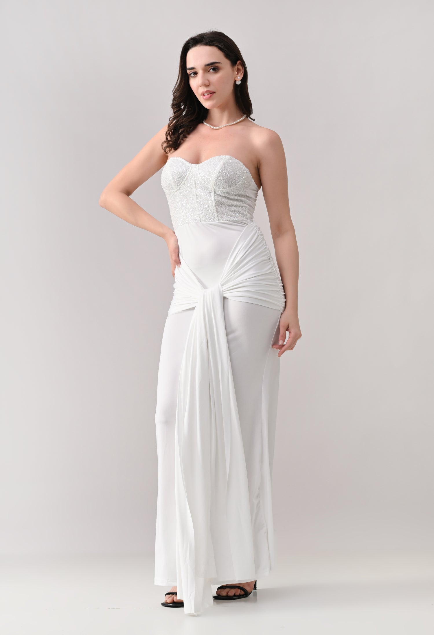 Sweetheart Neck Maxi Dress