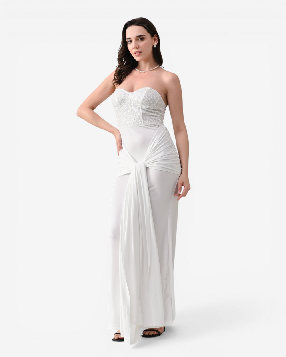 Sweetheart Neck Maxi Dress