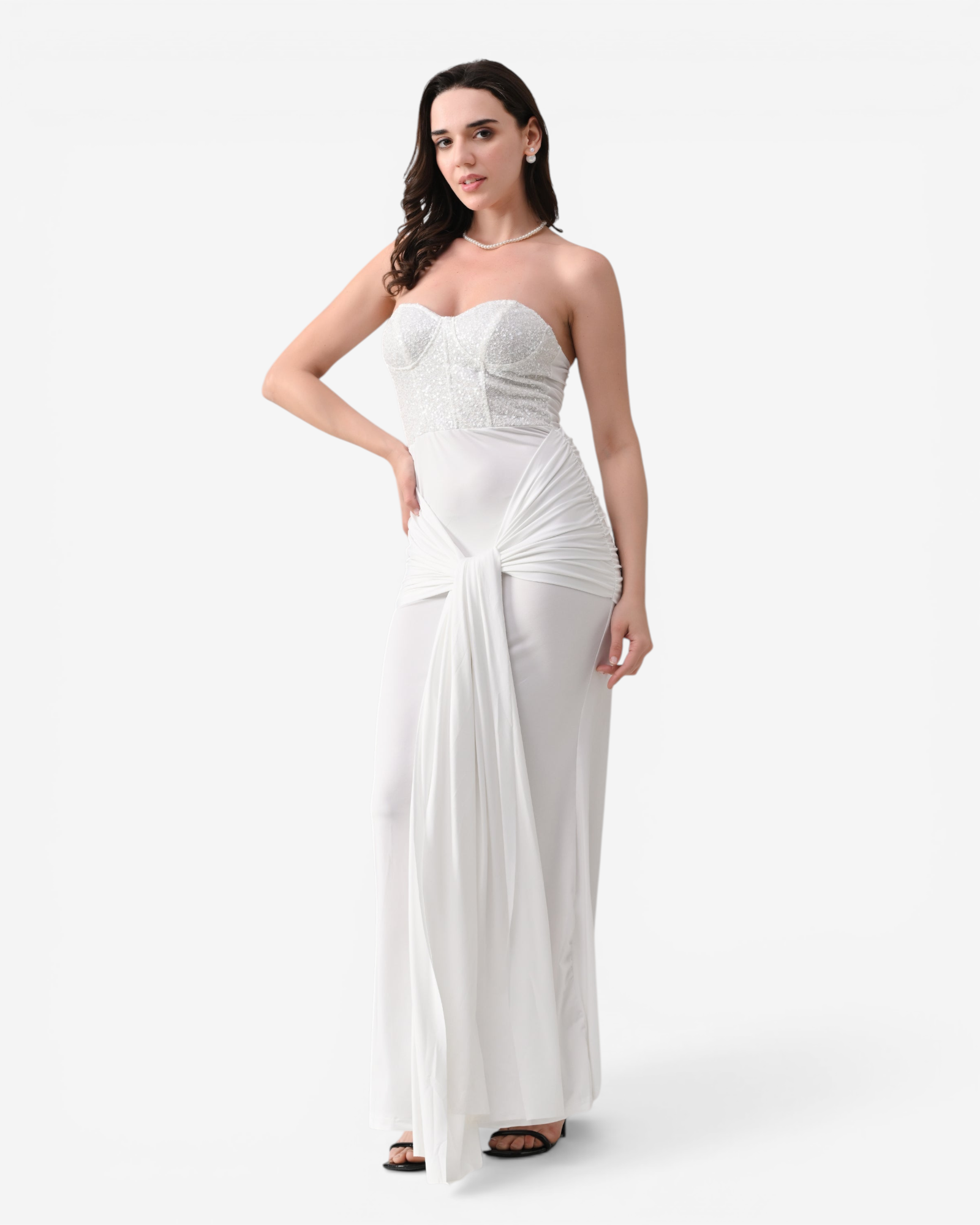 Sweetheart Neck Maxi Dress