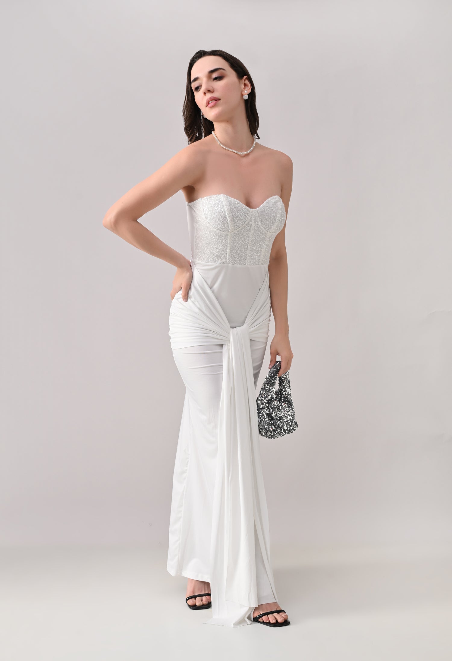 Sweetheart Neck Maxi Dress