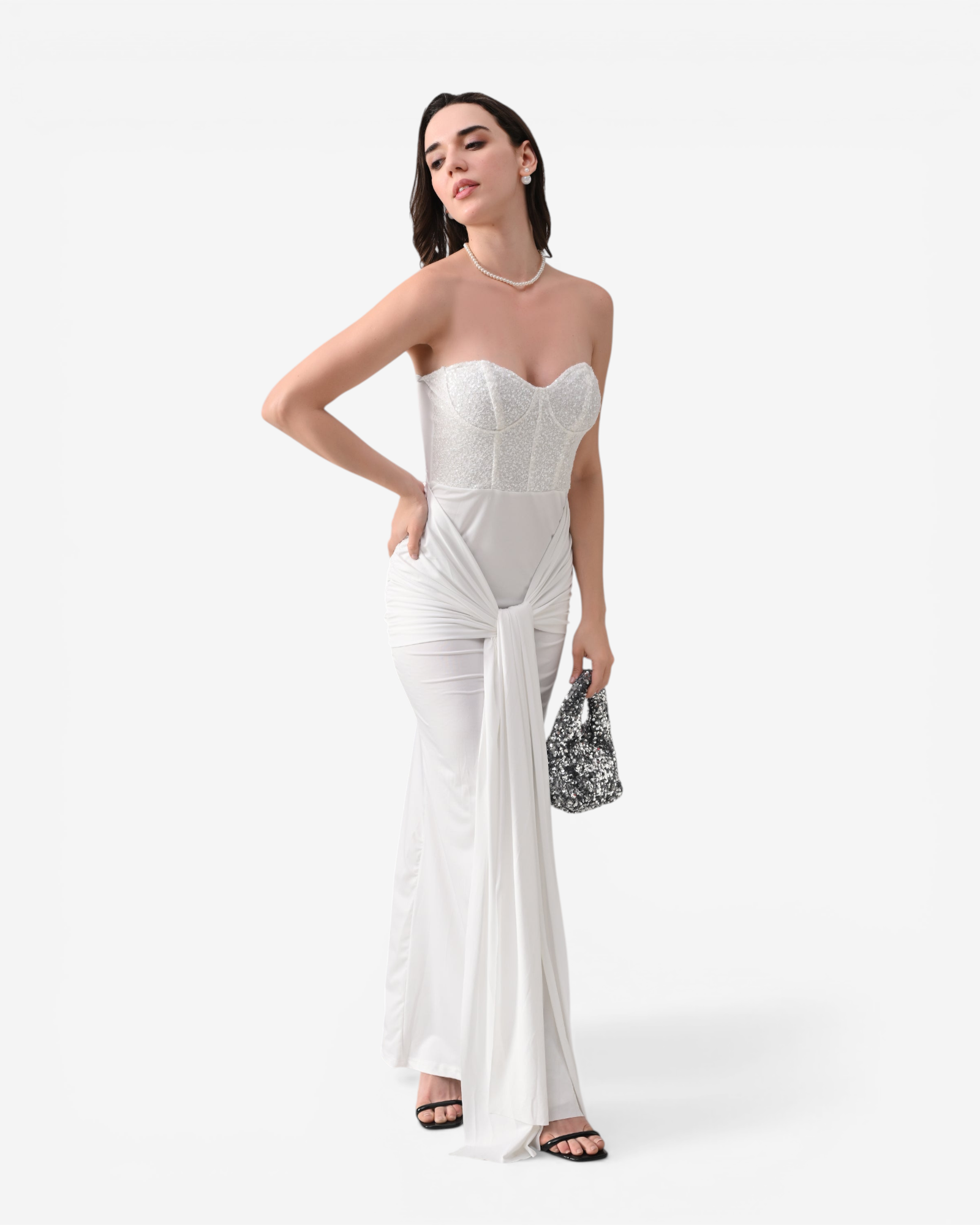 Sweetheart Neck Maxi Dress