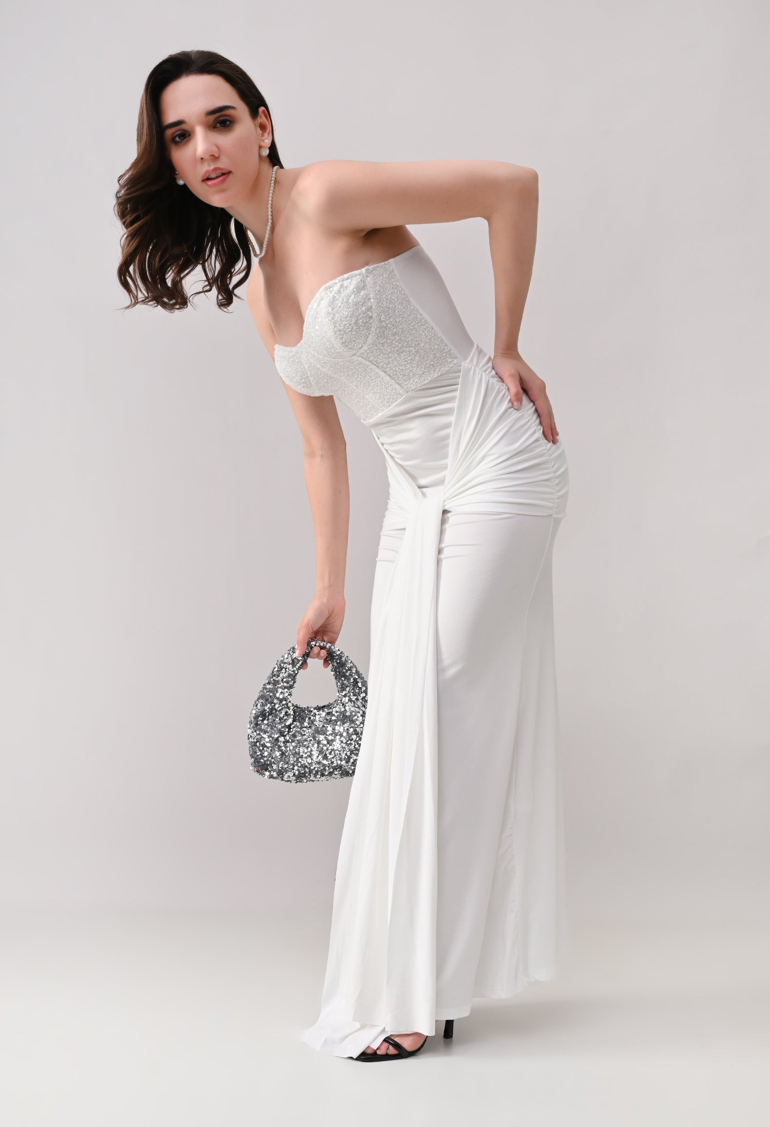 Sweetheart Neck Maxi Dress