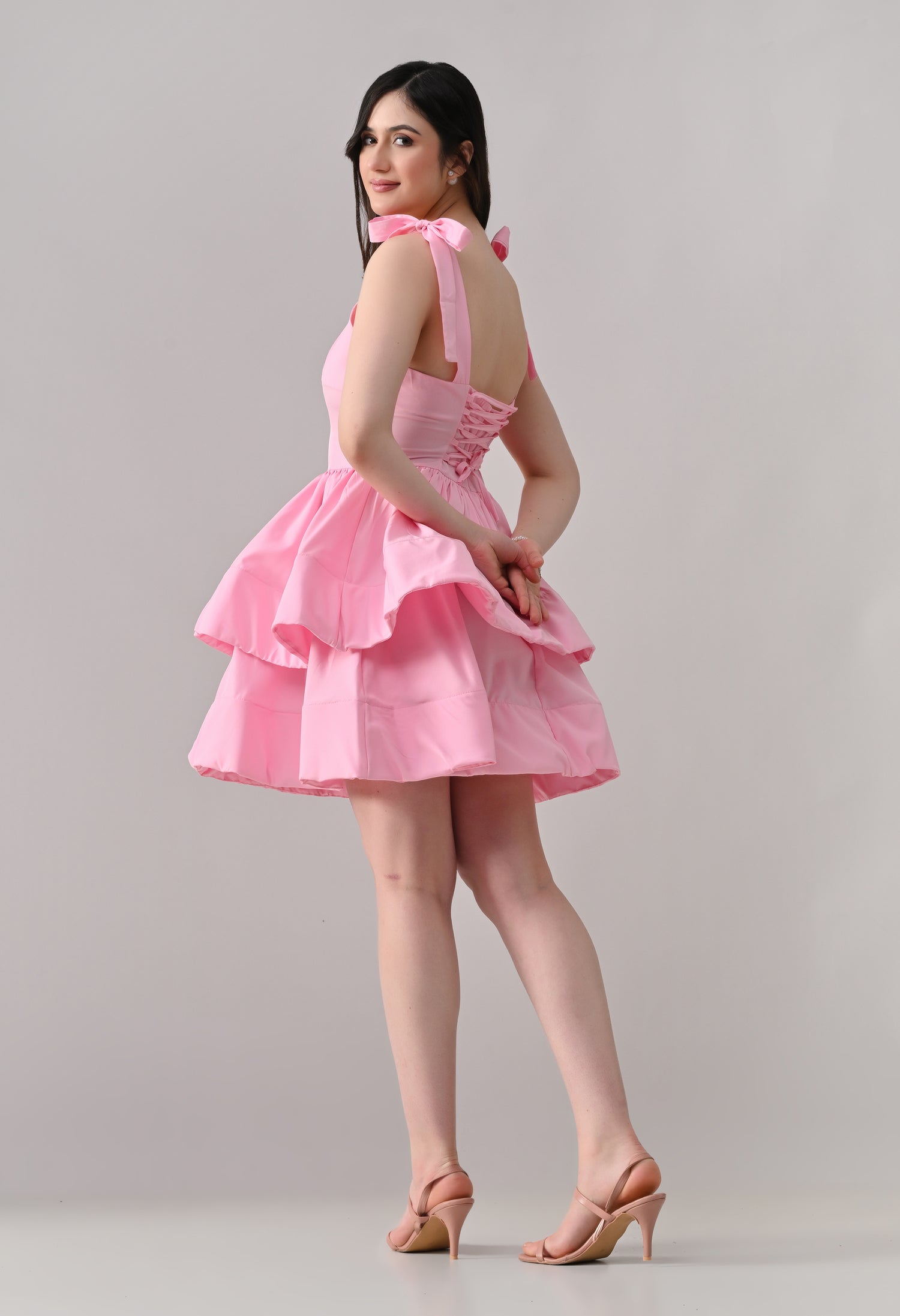 Layered Ruffle Mini Dress