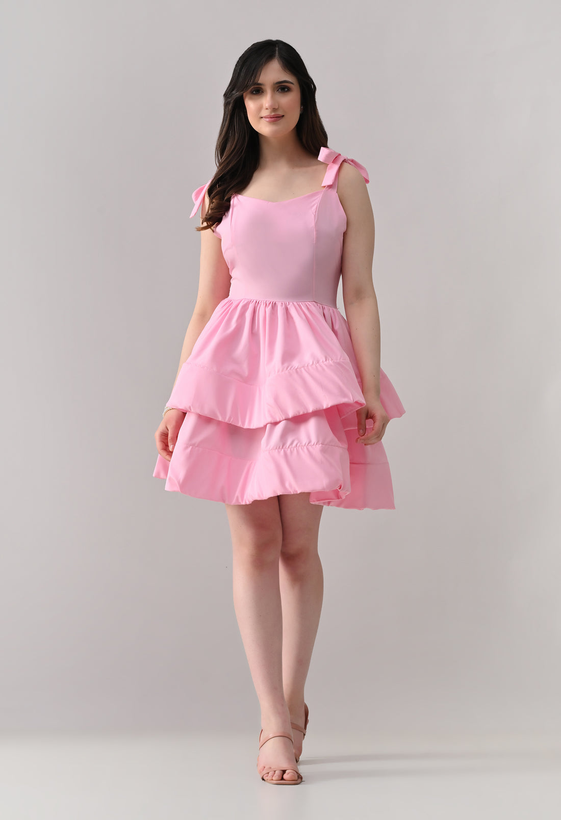 Layered Ruffle Mini Dress