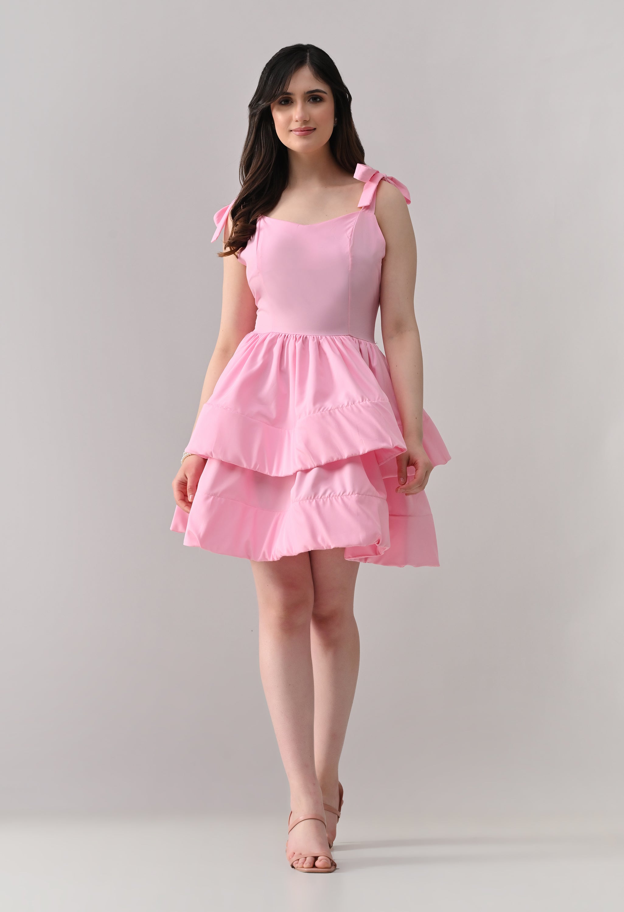 Layered Ruffle Mini Dress