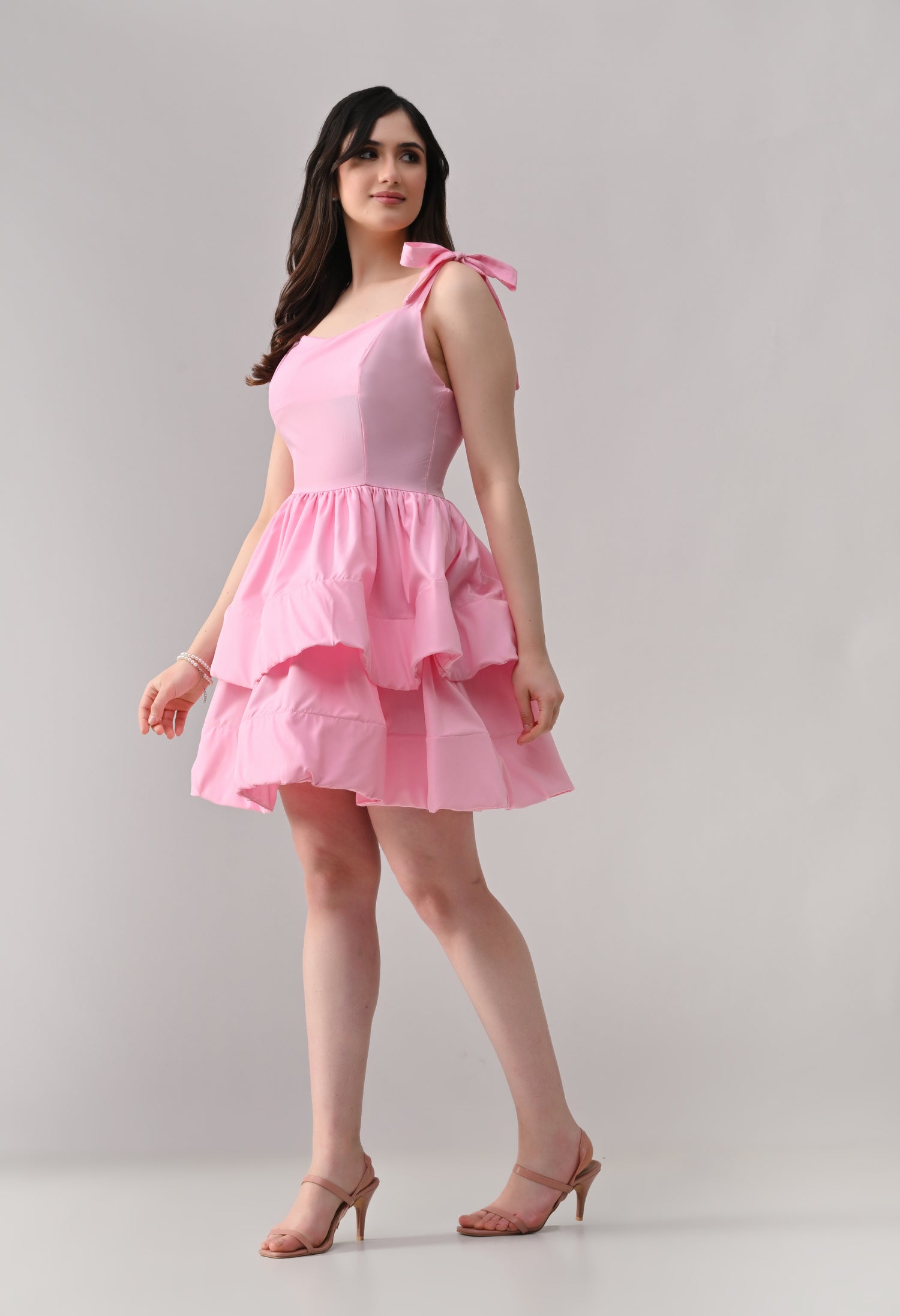 Layered Ruffle Mini Dress