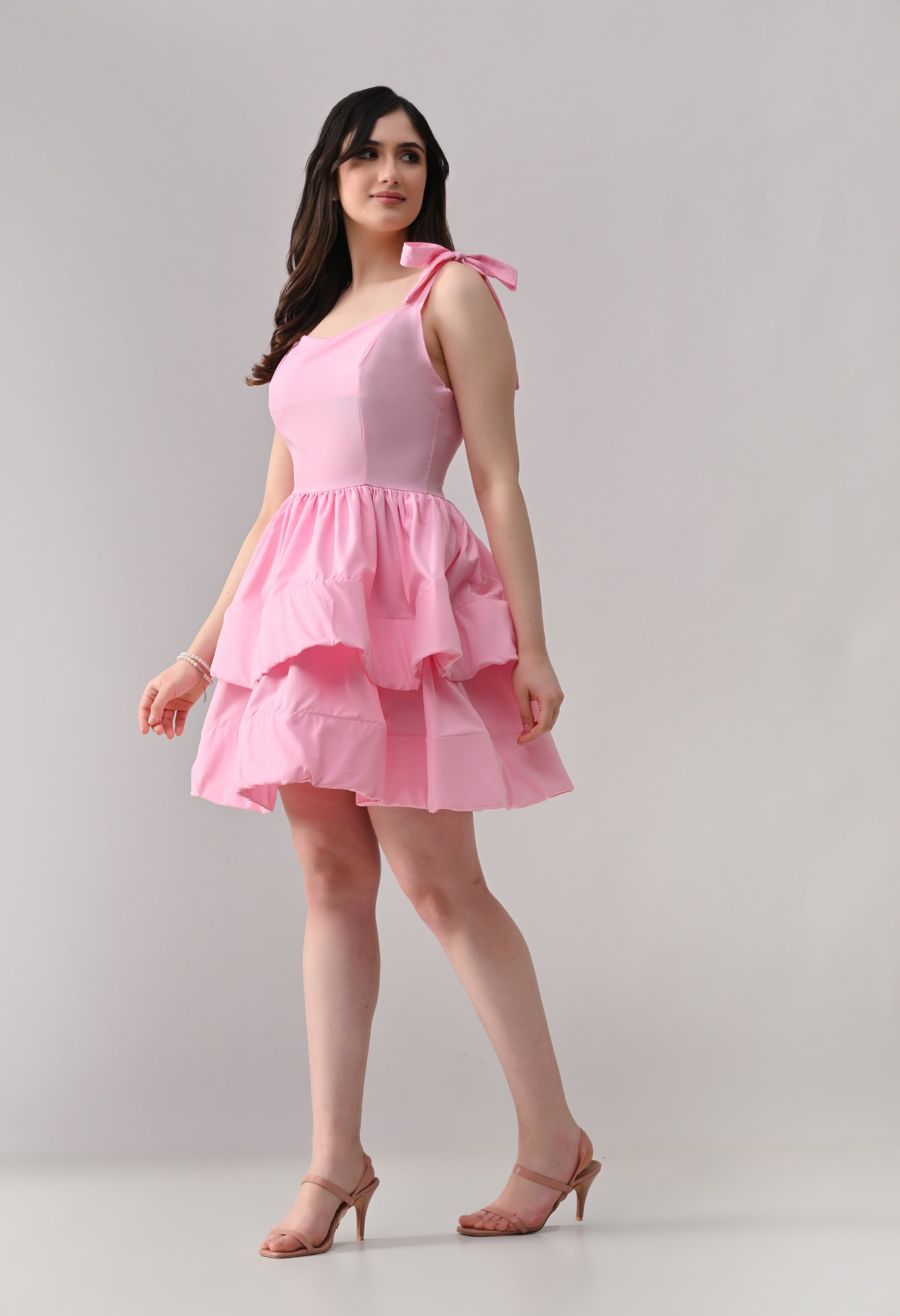 Layered Ruffle Mini Dress