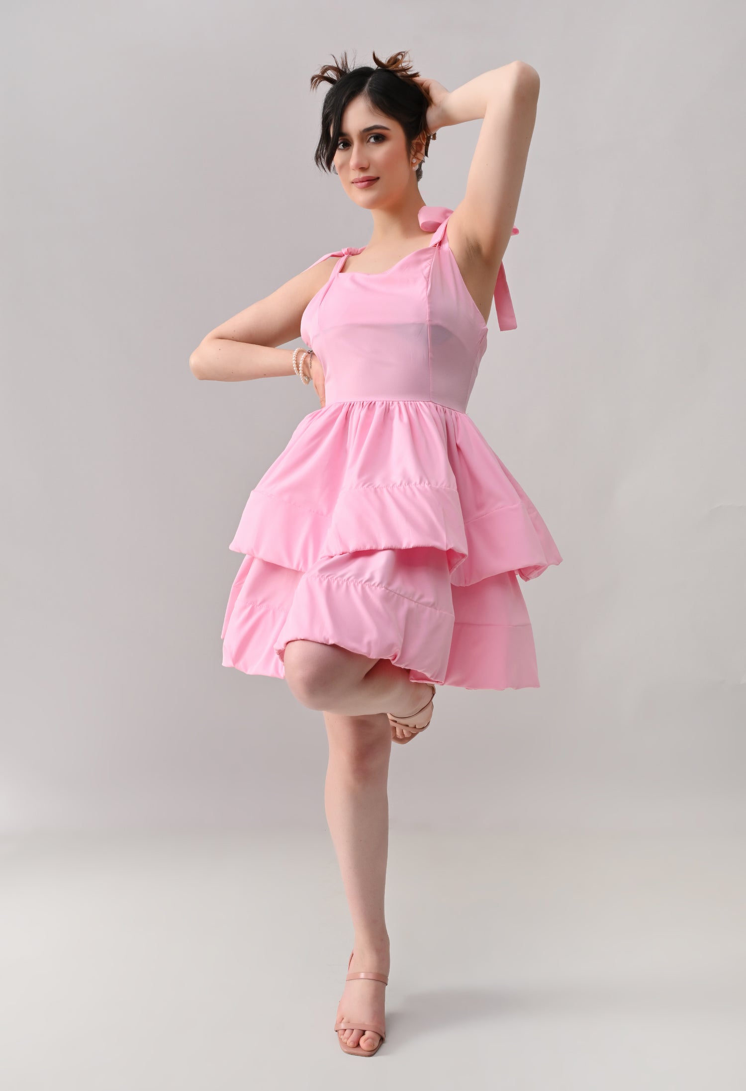 Layered Ruffle Mini Dress