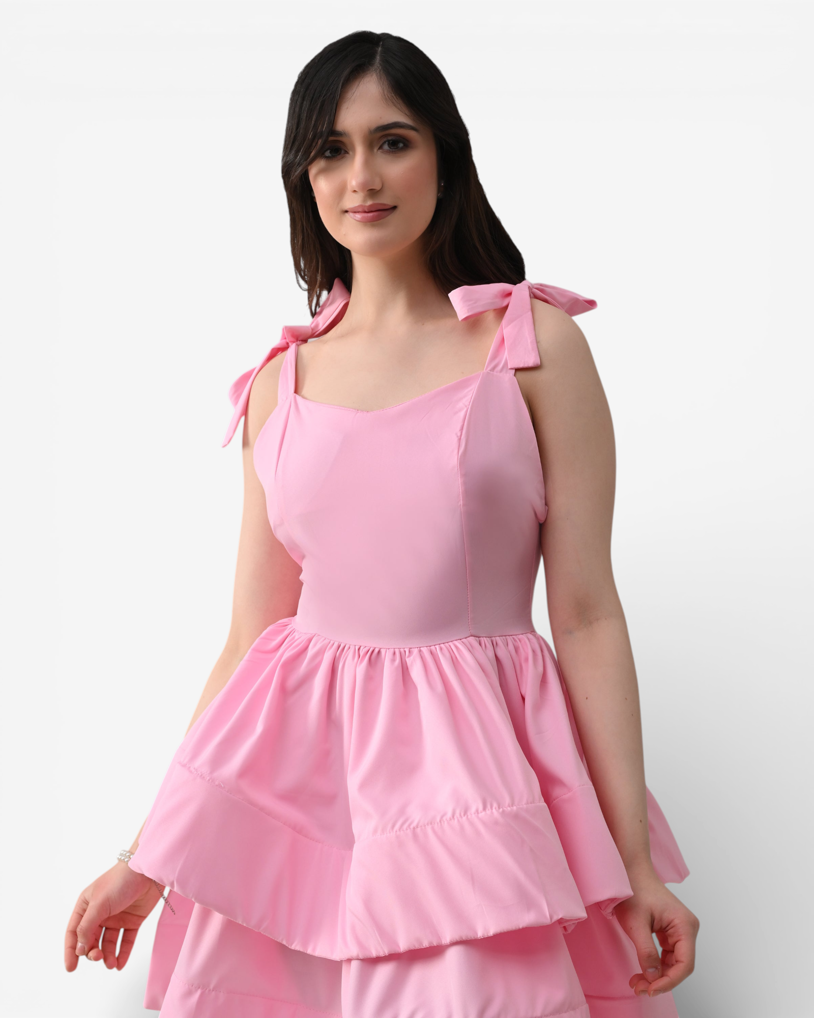 Layered Ruffle Mini Dress