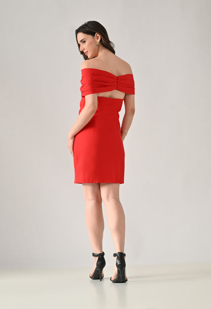 Off-Shoulder Mini Dress