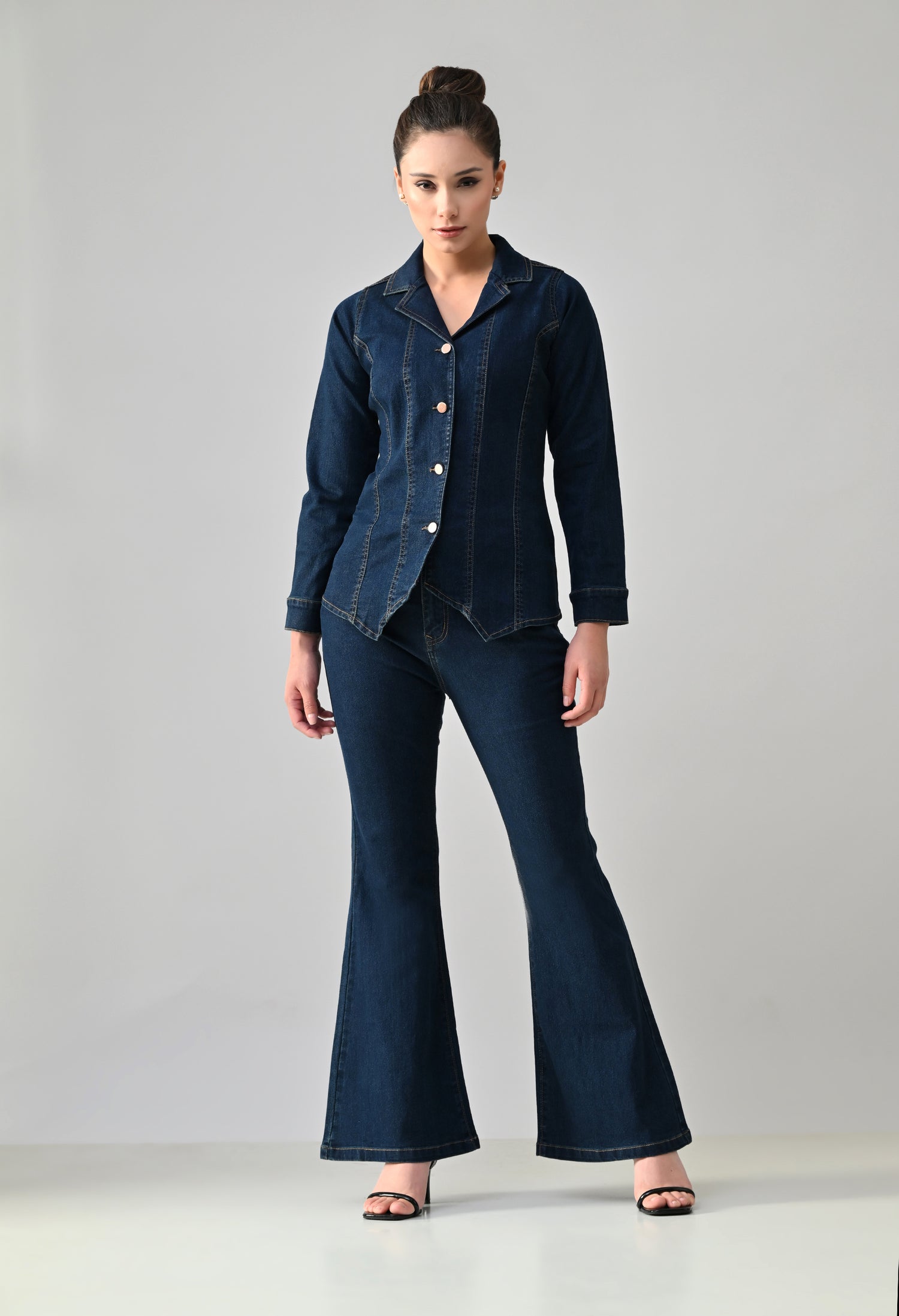 Notch &amp; Flare Denim Set