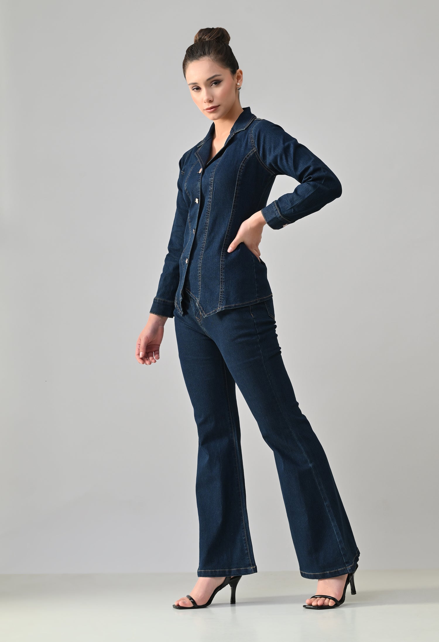 Notch &amp; Flare Denim Set