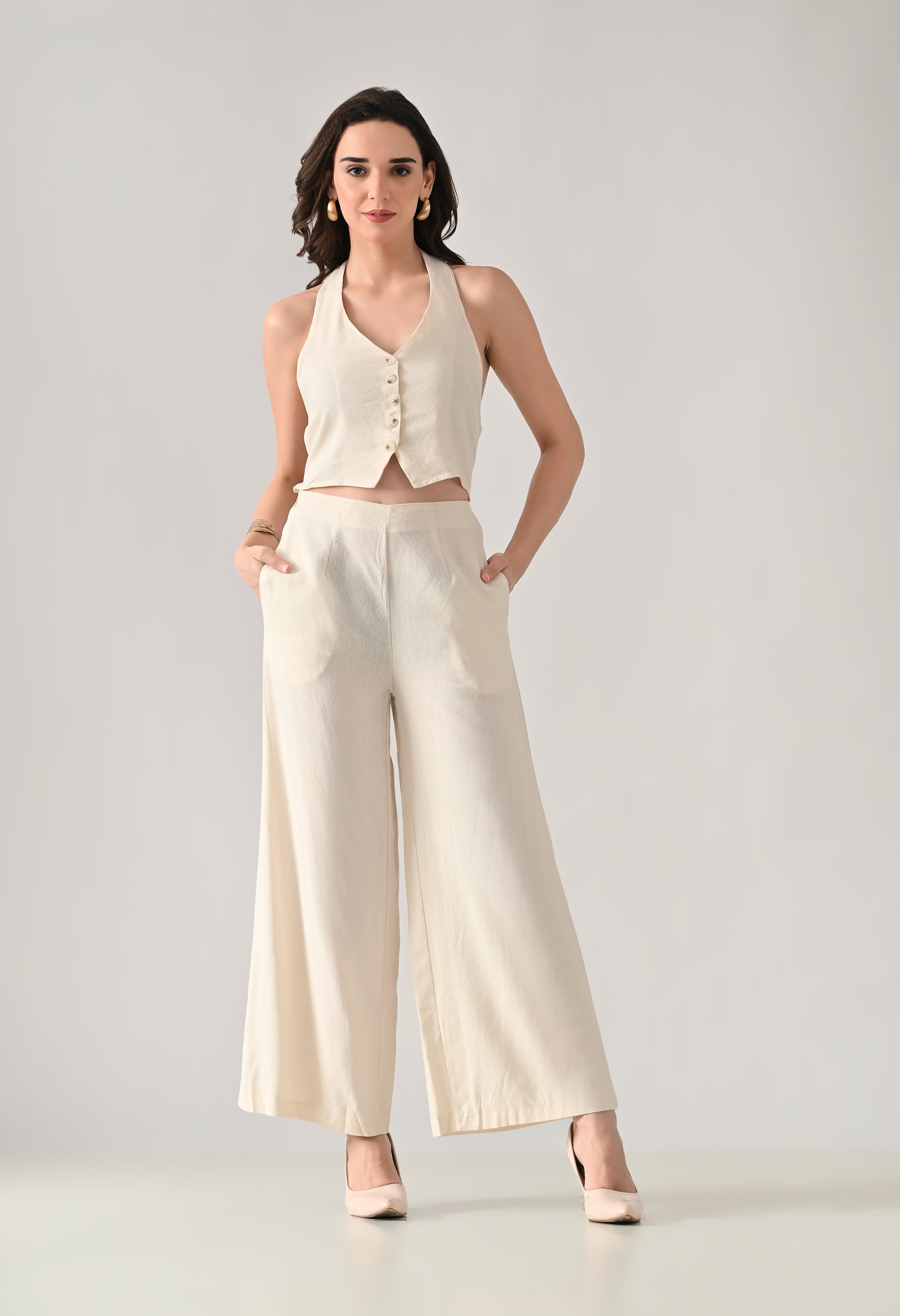 Backless Halter Jumpsuit