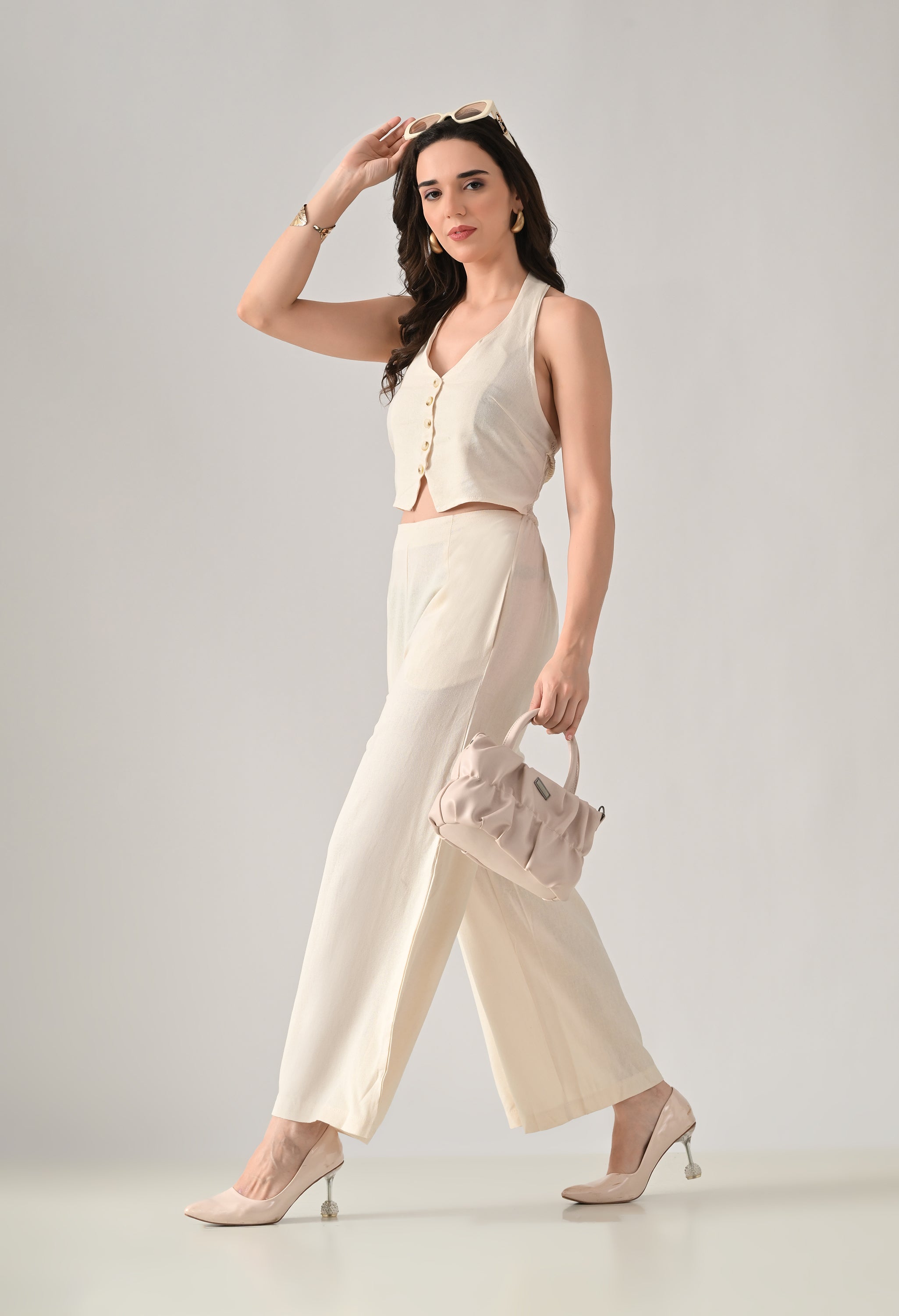 Backless Halter Jumpsuit